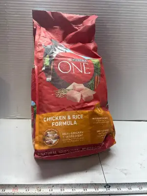 8lb Purina One chicken and rice dog food exp:02/27
