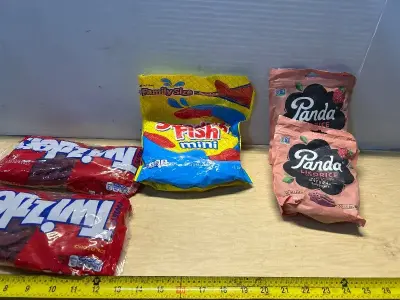 Twizzlers(2)(exp:06/26),swedish fish(05/07/26), strawberry licorice (2)(exp:10/22/26)