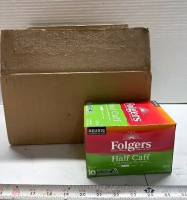 (4) 10pk Folgers Half Caff K-Cups exp:09/26