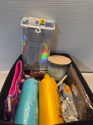 Storage basket of shower liner, socks,