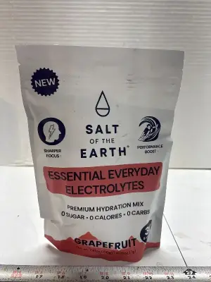 30ct Salt of the earth everyday electrolytes grapefruit exp:08/27