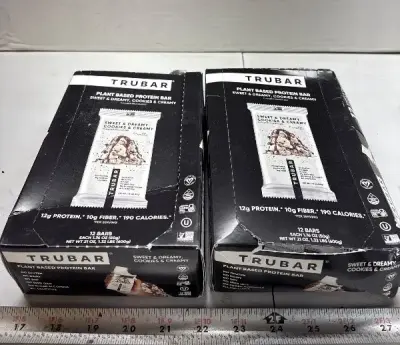 24ct Trubar plant based protein bar exp:03/27