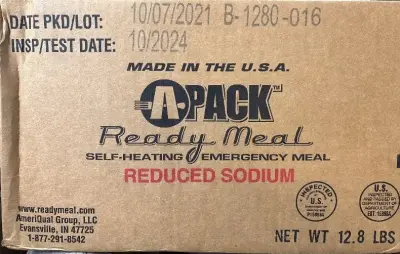 12pk Emergency Self Heating emergency meals