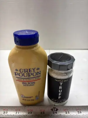 Truff Truffle Salt and Grey Poupon Dijon Mustard exp:06/26