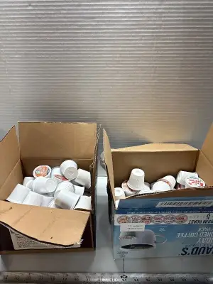 2 boxes of various kcups