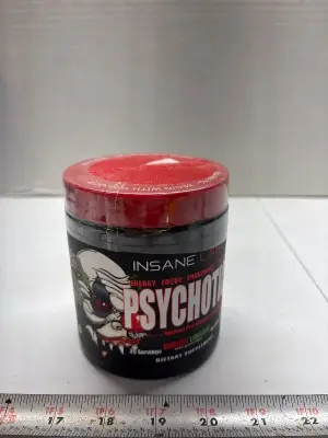 7.7oz Insane Labz Psychotic pre workout exp:09/27