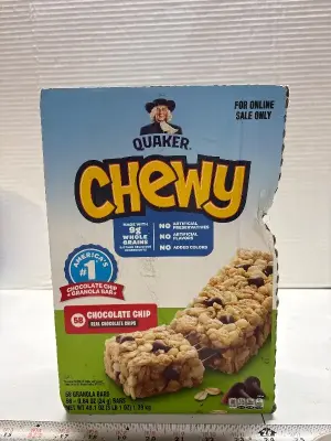 58ct Quaker Chewy Granola bars exp:05/26