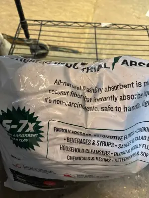 All natural flash dry absorbent