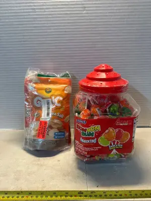 Garlic crispy chips & candy & gum 10-1-25