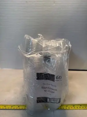 60 pieces shot glasses with lids