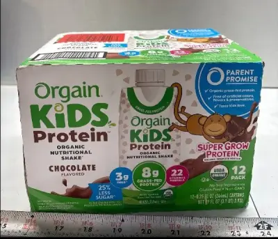 12pk Orgain Kids protein shake exp:11/26