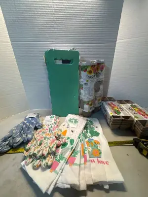 Kneeling pads garden gloves seed starter