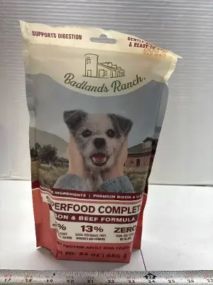 24oz Superfood Complete adult dog food exp:09/26