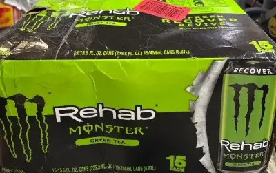 15pk monster green tea exp:07/27