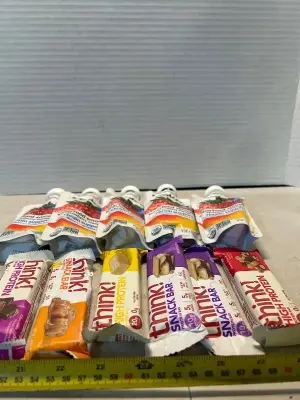 6 protein bars and 5 smoothies