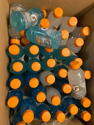 box of various gatorades