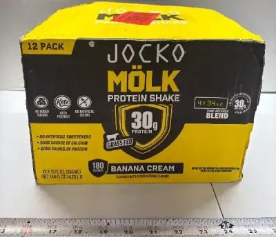 12pk Banana Cream Molk protein shake exp:09/26
