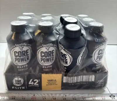 12pk Vanilla Core power protein shakes exp:04/27