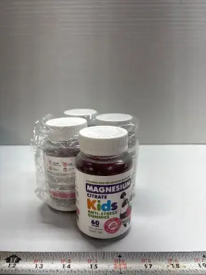 (4) 60ct kids magnesium gummies exp:08/27