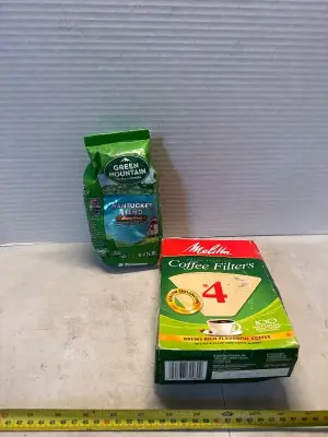 Ground coffee & coffee filters