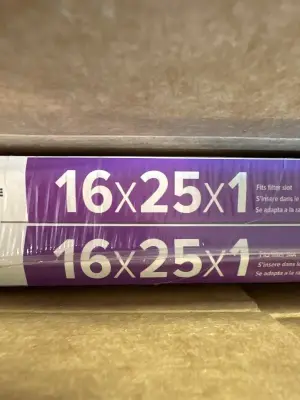 16x25x1 air filter set