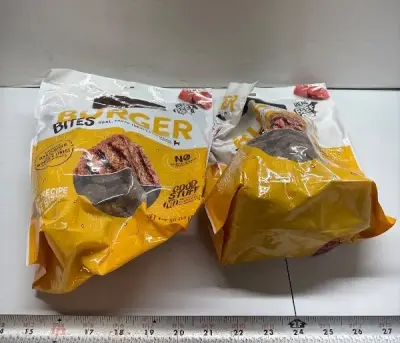 (2) 30oz dog burger bites treats exp:10/26
