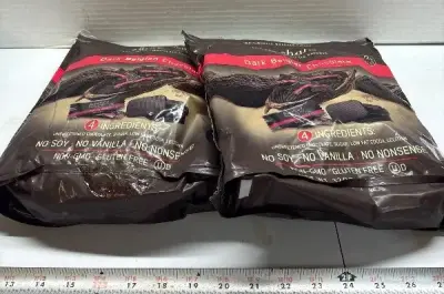 (2) 2Lb Dark Belgian chocolate exp:08/27