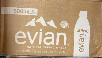 24pk Evian water exp:06/27