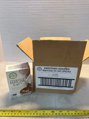 Sweetened roasted matcha to go sticks