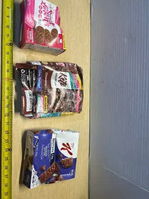 Breakfast biscuits (05/13/26), keto granola (exp:06/15/26) and special k protein bars (10/22/26)