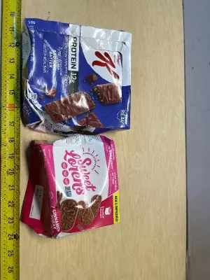 Breakfast biscuits(exp:05/13/26) and SpecialK protein bars (exp:10/22/26)