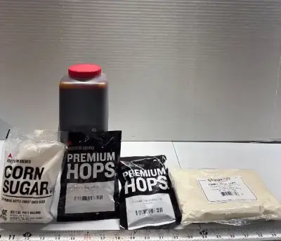 Home beer brewing ingredients