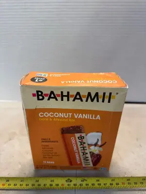 Coconut vanilla date & almond bar 12 ct