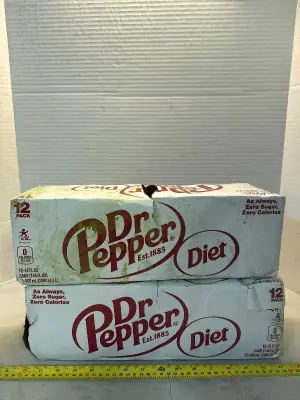 Dr Pepper 2 cases of 12 nov-25 diet zero