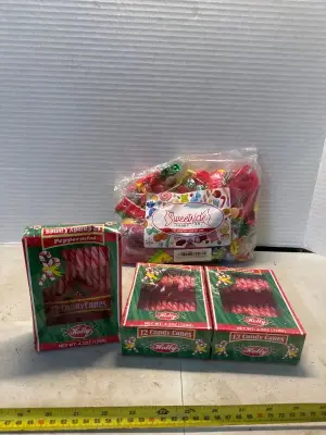 Assorted candy & candy canes
