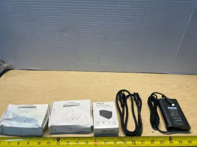 PD fast and wall chargers (3) and 65W laptop charger