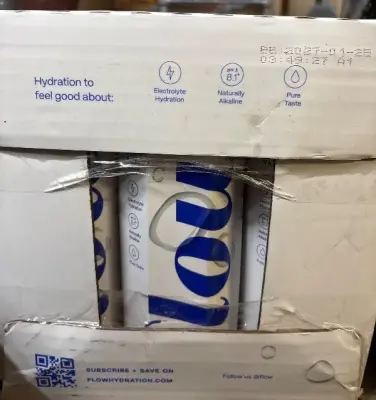 12 1L Flow mineral spring water exp:03/27