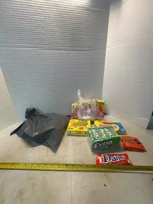 Sugar free gum gushers Swedish fish