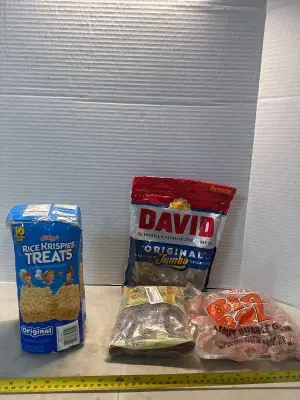 Rice Krispies treats sun flower seeds