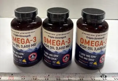 (3) Omega -3 Fish oil exp:08/27