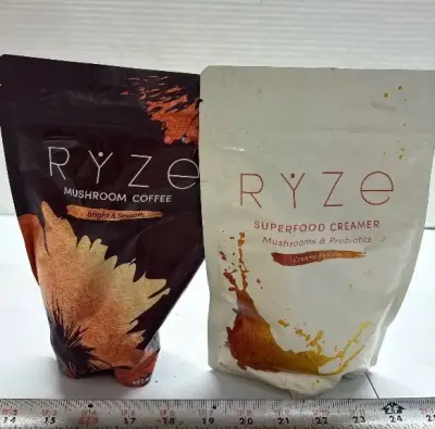 RYZE Superfood creamer and mushroom coffee exp:10/27
