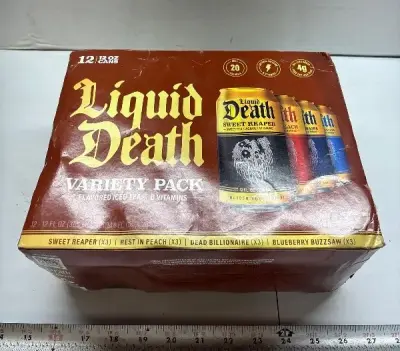 12pk Liquid Death Variety pack exp:03/27