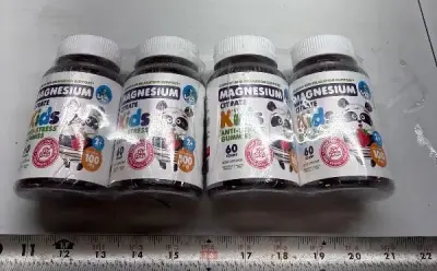 (4) 60ct Magnesium kids gummies exp:08/27