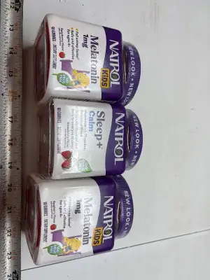 (3) Natrol Melatonin 1mg and sleep + calm exp:04/27