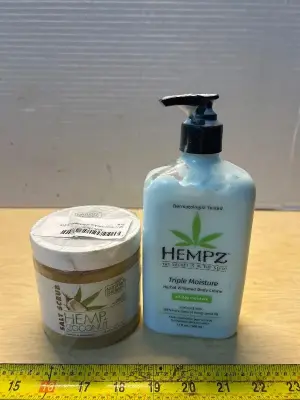 Hemp Salt scrub and lotion