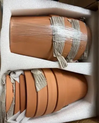 8pk 6” clay pots