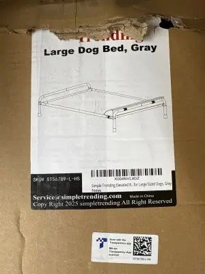 Large dog Bed (box has been opened)