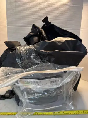 V- shaped patio sectional couch cover