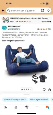 Inflatable Sensory rocker for kids