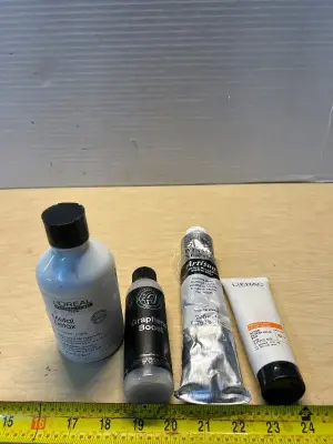 Metal detox shampoo, graphene boost , white hair color and glycolic acid